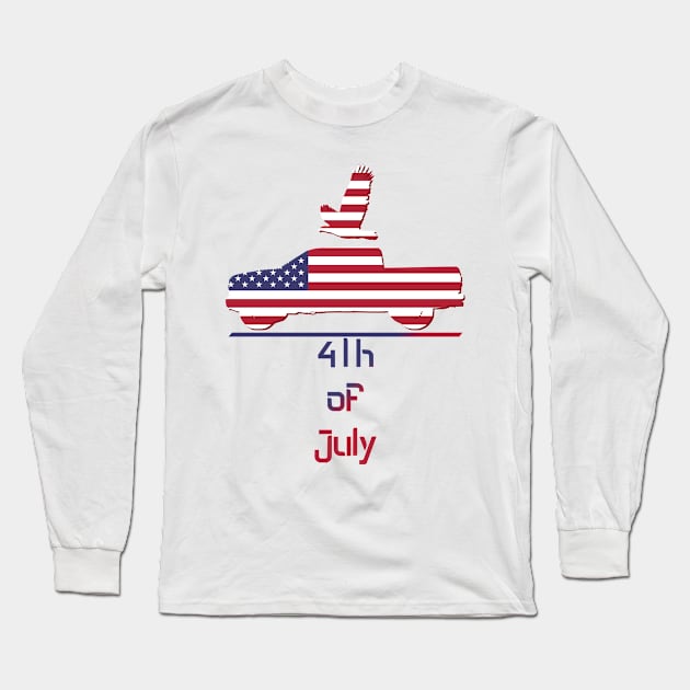 July 4th Design Long Sleeve T-Shirt by EvoFORMA